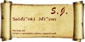 Salánki Jázon névjegykártya